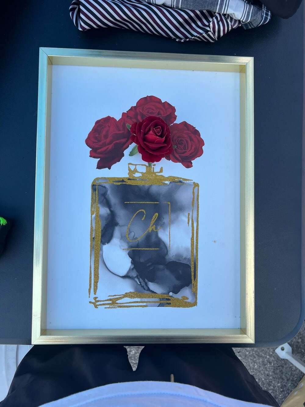 Stupell Industries Floral Glam Fashion Perfume Bottle with Roses